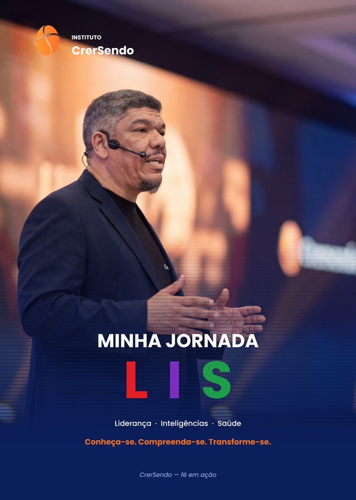 Capa da cartilha Minha Jornada LIS, do Instituto Crersendo